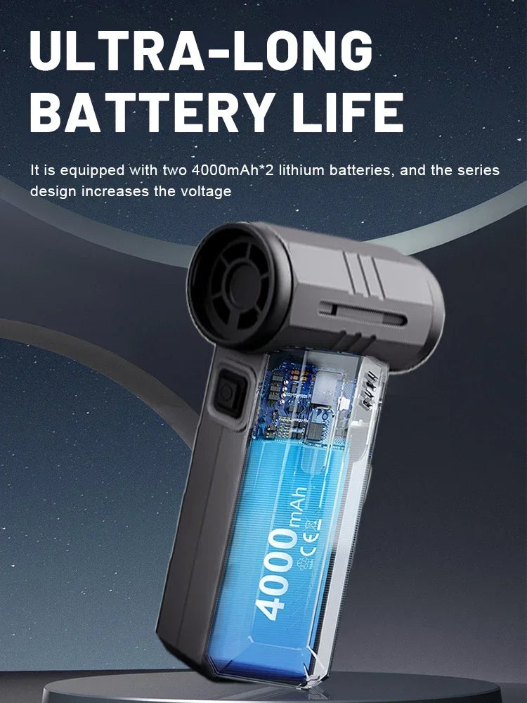 Velo Vortex-X: Super Jet Fan (130k RPM) | التوربو النفاث (قوة ضغط هائلة)